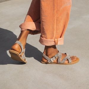 TOM’S Sicily Sandal - Macadamia Mini Cheetah Printed Suede | 9